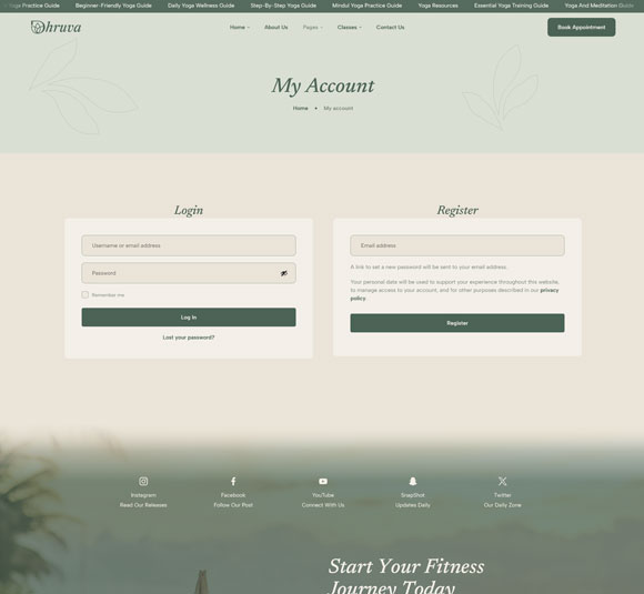 My-account-page
